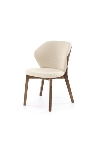 Стул HALMAR K583 бежевый/коричневый/орех