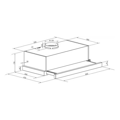 Вытяжка WEISSGAUFF TEL 06 1M BE