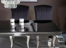 Стол обеденный SIGNAL PRINCE черный/хром 180/90