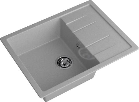 Кухонная мойка GRANFEST QUADRO Q-650L серый