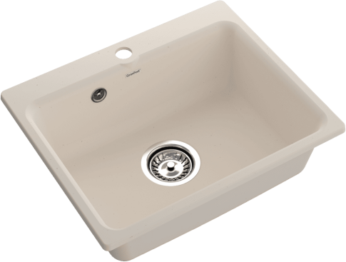 Кухонная мойка GRANFEST SMART SM-520 белый + сифон