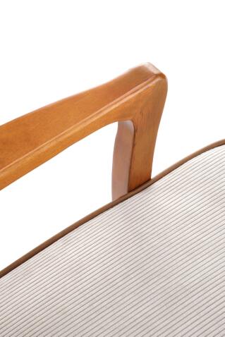 Кресло HALMAR PASTORE светло-серый/светлый орех