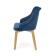 Стул HALMAR TOLEDO 2 Monolith 77 синий/дуб медовый