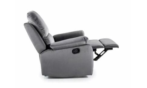 Кресло SIGNAL SPENCER 1 Velvet Bluvel 14 раскладное, серый