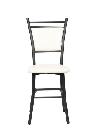 Стул ВВР Мажор ваниль/черный, экокожа