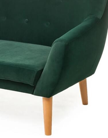 Диван SIGNAL NORDIC 3 Velvet Bluvel 78 зеленый/бук