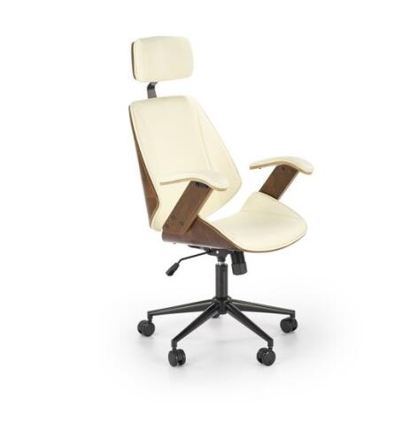 Кресло компьютерное HALMAR IGNAZIO ореховый/кремовый