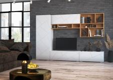 Тумба МК Стиль ГРАНЖ ТМ-003 белый/белый софт