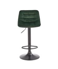Стул барный HALMAR H95 темно-зеленый/черный