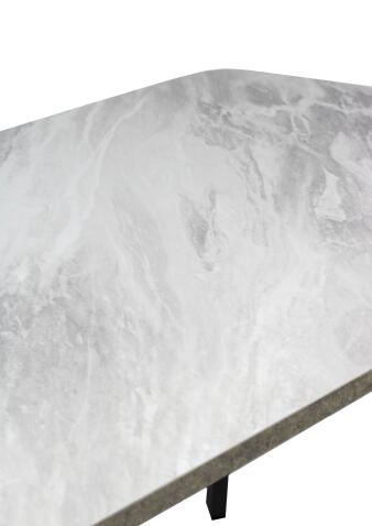 Стол ВВР Пластиковый Лавант/бетон светлый/черный профиль 110/70