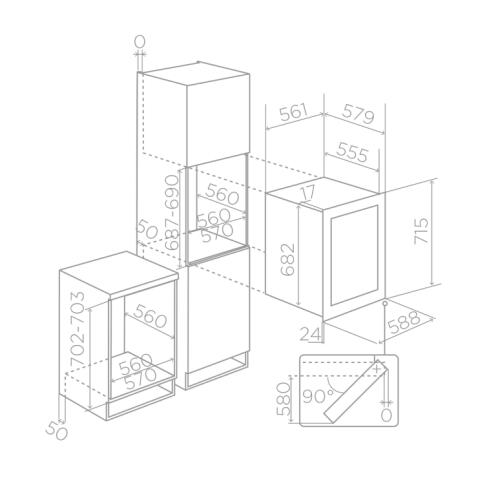 Винный шкаф ELICA VERITAS BI36 BL