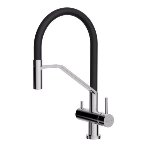 Смеситель для кухни OMOIKIRI Akeno C-BL хром/черный