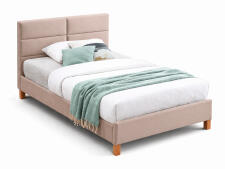 Кровать SIGNAL SIERRA Velvet Bluvel 28 бежевый/дуб, 120/200