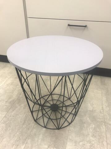 Стол журнальный HALMAR MARIFFA серый/черный, 42/41