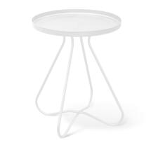 Стол журнальный Sheffilton SHT-CT3 артикул Сж-73 белый муар (+)