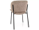 Стул SIGNAL KISO Noelle 33 темно-бежевый/черный