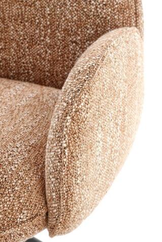 Стул HALMAR K571 корица/черный, поворотный