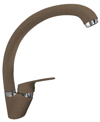 Смеситель для кухни GRANFEST QUARZ Z-3323 терракот