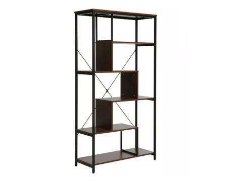Стеллаж SIGNAL NET A орех/черный 163/85