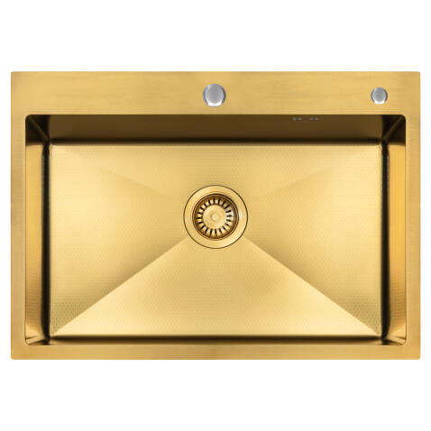 Мойка ARFEKA ECO AR 700*500 GOLD PVD NANO DECOR