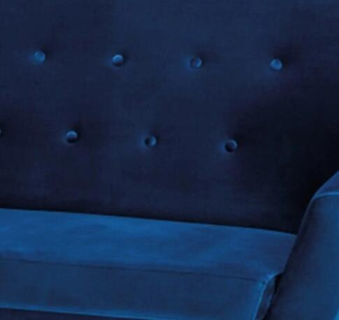 Диван SIGNAL NORDIC 3 Velvet Bluvel 86 темно-синий/бук