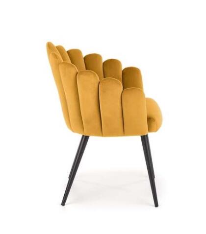 Стул HALMAR K410 горчичный/черный