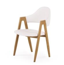 Стул HALMAR K247 белый/дуб медовый