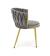 Стул HALMAR K517 серый/золотой