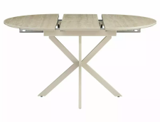 Стол обеденный SIGNAL GASTON Ceramic травертин/кашемир 100-135/100