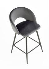 Стул барный HALMAR H96 серый/черный Стул барный HALMAR H96 серый/черный