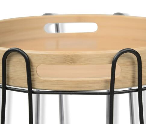 Стол журнальный Sheffilton SHT-CT26 артикул Сж-118 прозрачный лак/черный муар