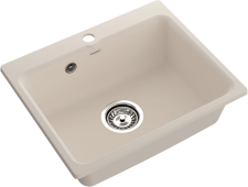 Кухонная мойка GRANFEST SMART SM-520 белый + сифон