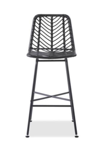 Стул барный HALMAR H97 черный/черный
