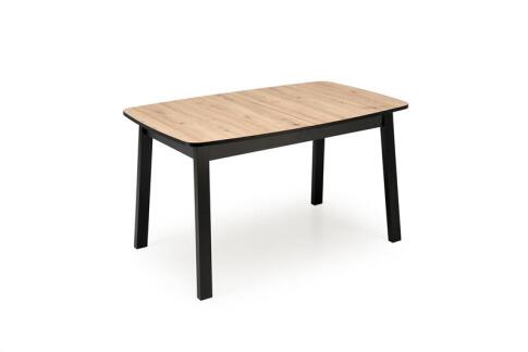 Стол обеденный HALMAR BARRIL дуб артизан/черный 130-170/80