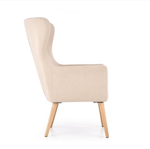 Кресло HALMAR COTTO бежевый/натуральный