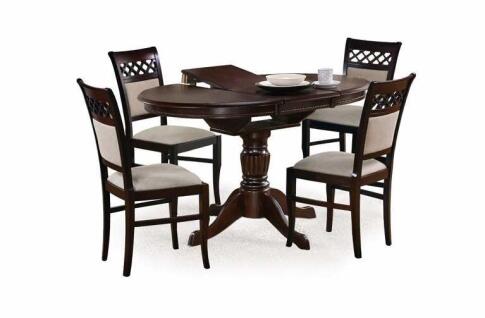 Стол обеденный HALMAR WILLIAM т. орех/т. орех 90-124/90