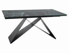 Стол обеденный SIGNAL WESTIN Ceramic Verde Alpi морской/черный мат 160-240/90 Стол обеденный SIGNAL WESTIN Ceramic Verde Alpi морской/черный мат 160-240/90