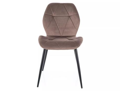 Стул SIGNAL RICK Velvet Bluvel 38 капучино/черный