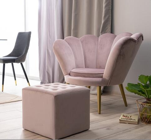 Пуф SIGNAL LORI Velvet Bluvel 52 античный розовый