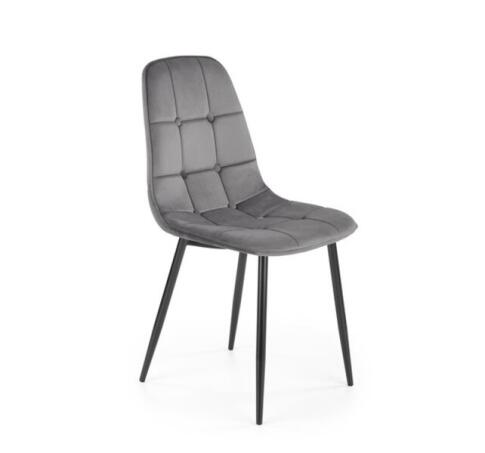 Стул HALMAR K417 серый/черный