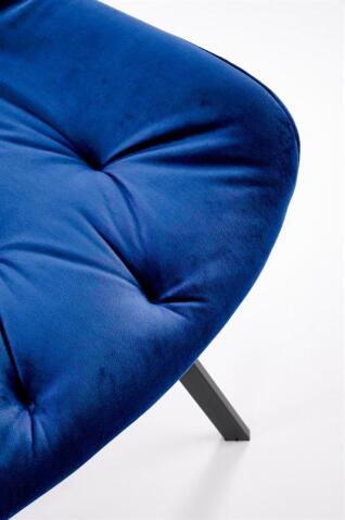 Стул HALMAR K519 синий/черный, поворотный