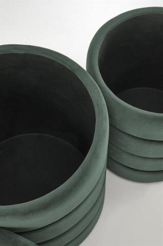 Комплект HALMAR PACHO (2 пуфа) зеленый