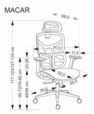 Кресло компьютерное HALMAR MACAR черный