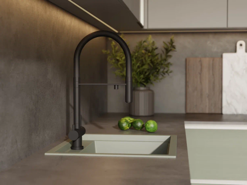 Смеситель для кухни Omoikiri Kanto GB графит