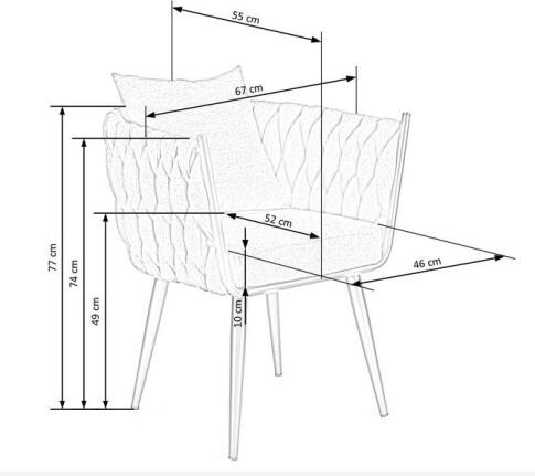 Кресло HALMAR AVATAR серый/черный