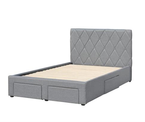 Кровать HALMAR BETINA серый, 120/200