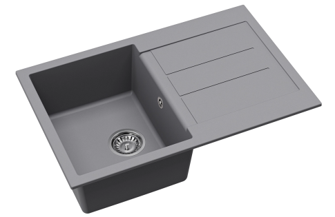 Мойка кухонная AQUASANITA Rock SQR 103 202 AW alumetallic
