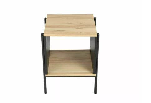 Стол журнальный SIGNAL KARINA B дуб/черный мат 40/40