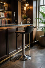 Стул барный HALMAR H1 черный/хром