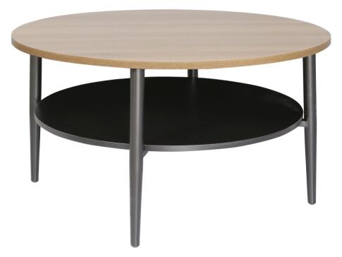 Стол журнальный SIGNAL ELLA A дуб/черный 80/45